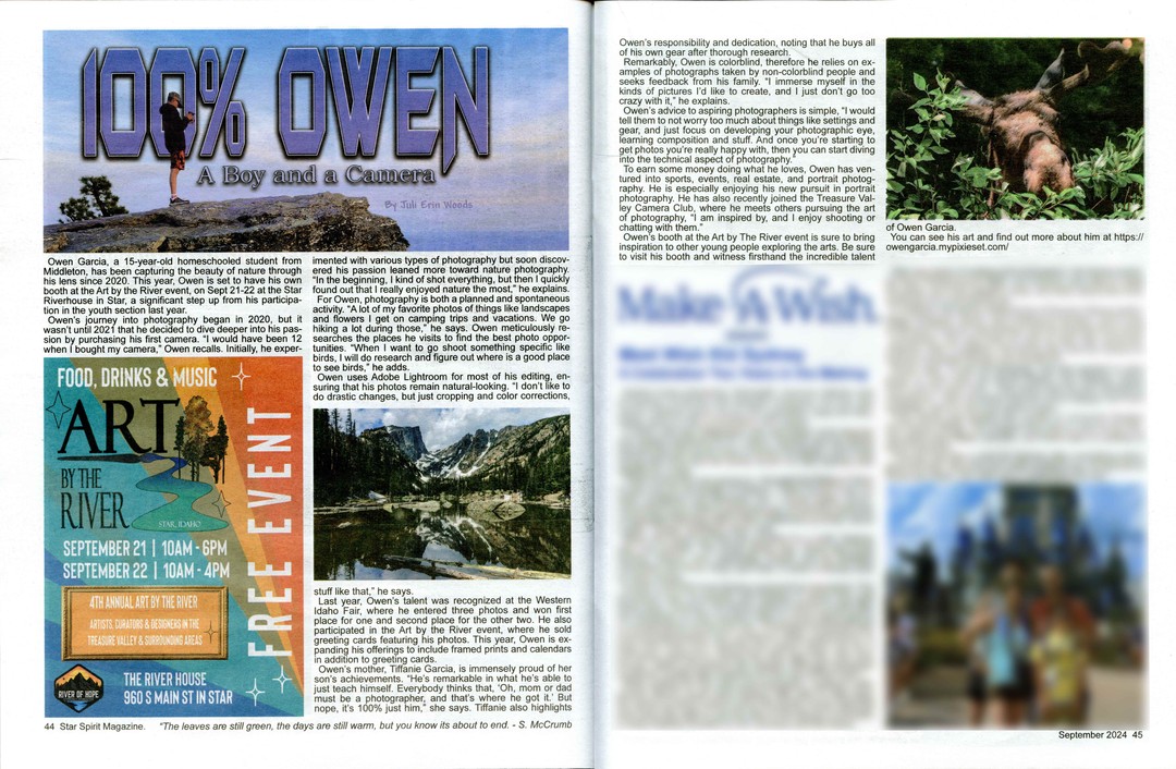 Star Spirit Magazine - 100% Owen - September 2024 Issue